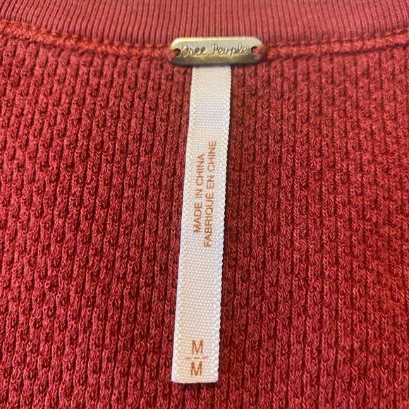 Free People Red Fiesta Cuff Thermal - EUC - Picture 8 of 8
